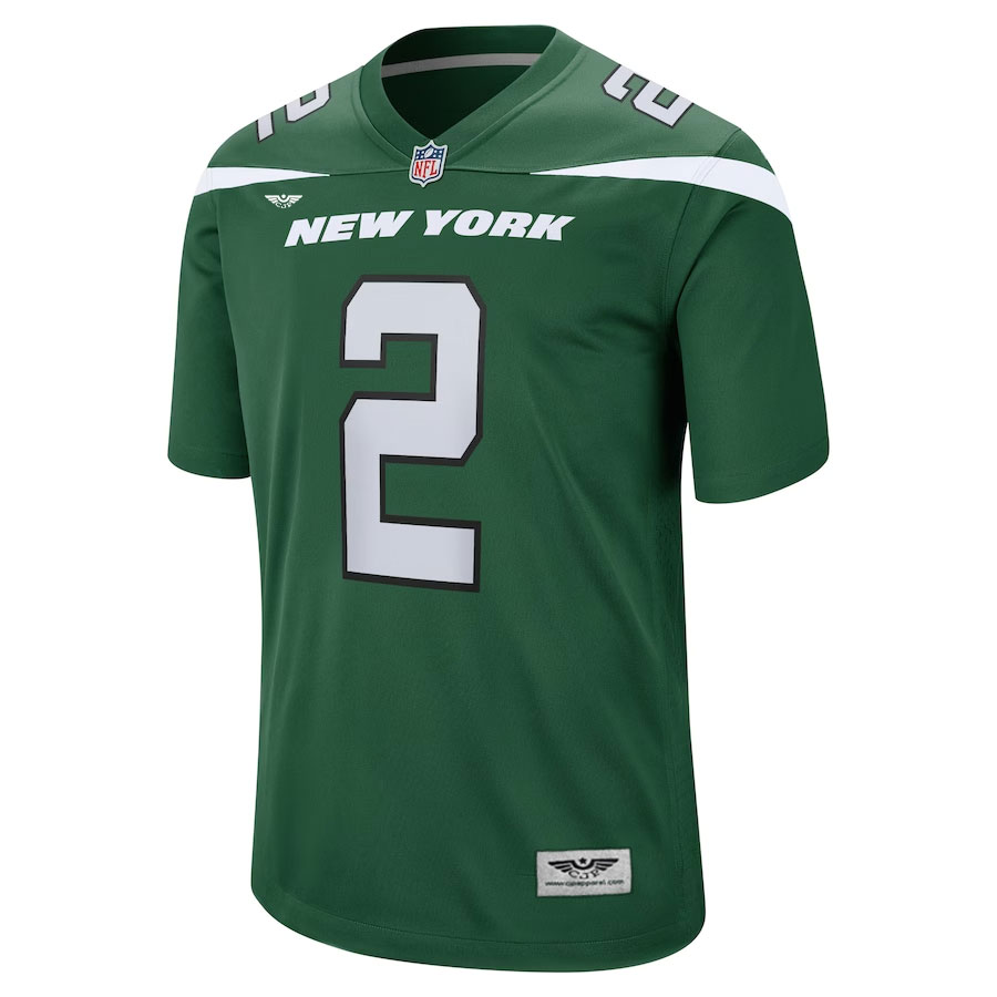 Zach-Wilson-New-York-Jets-CJP-Apparel-Game-Jersey---Gotham-Green.Furent-Viwe