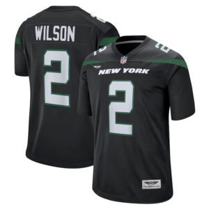Zach Wilson New York Jets CJP Apparel Game Jersey - Black