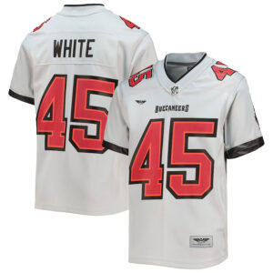 Devin White Tampa Bay Buccaneers CJP Apparel Inverted Team Game Jersey - Gray