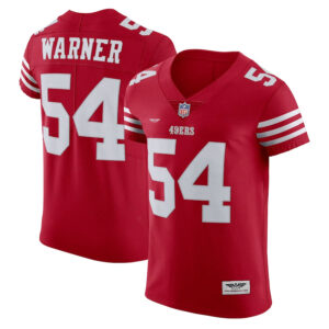 Fred Warner San Francisco 49ers CJP Apparel Vapor Elite Jersey - Scarlet