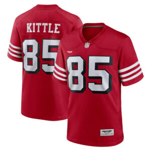 George Kittle San Francisco 49ers CJP Apparel Alternate Game Player Jersey - Scarlet