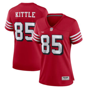 George Kittle San Francisco 49ers CJP Apparel Women's Alternate Player Game Jersey - Red