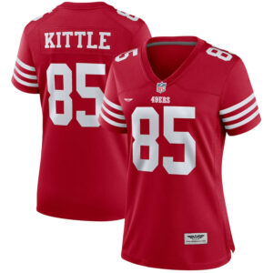 George Kittle San Francisco 49ers CJP Apparel Women's Player Jersey - Scarlet