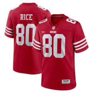 Jerry Rice San Francisco 49ers CJP Apparel Retired Team Player Game Jersey - Scarlet