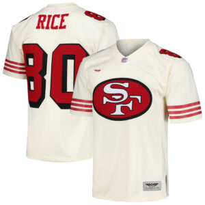 Jerry Rice San Francisco 49ers CJP Apparel Chainstitch Legacy Jersey - Cream