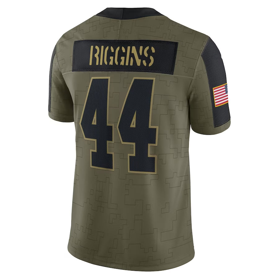 John-Riggins-Washington-Football-Team-CJP-Apparel-2021-Salute-To-Service-Retired-Player-Limited-Jersey---Olive.Back-Viwe