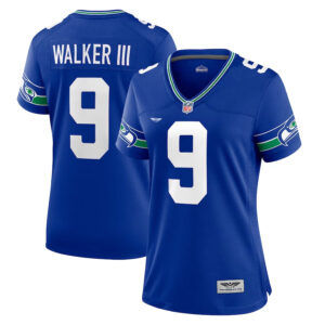 Kenneth Walker III Seattle Seahawks CJP Apparel Women's Player Jersey - Royal