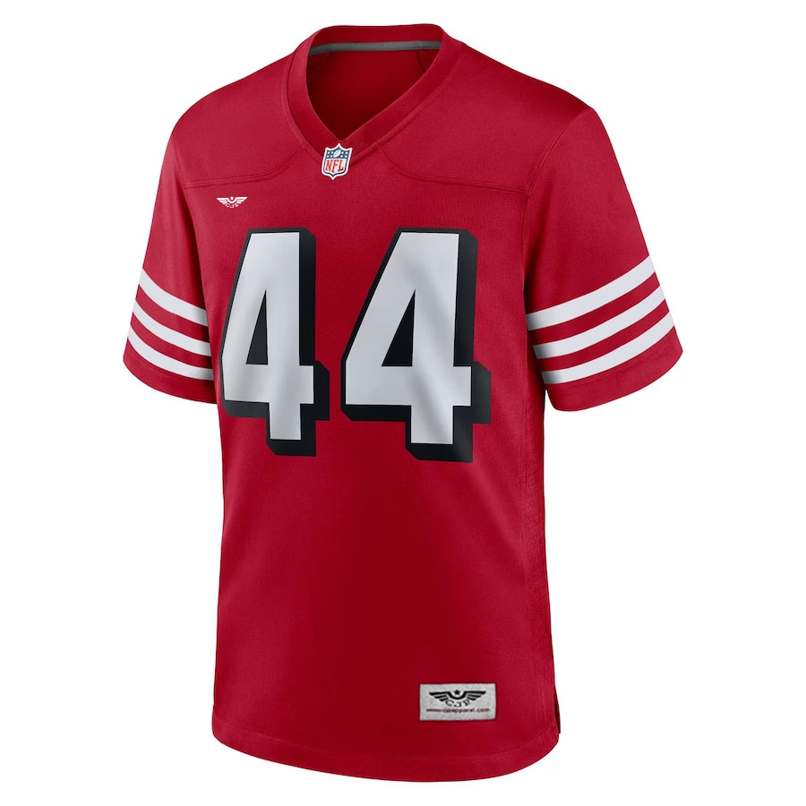 Kyle-Juszczyk-San-Francisco-49ers-CJP-Apparel-Alternate-Game-Jersey---Scarlet.Furent-Viwe