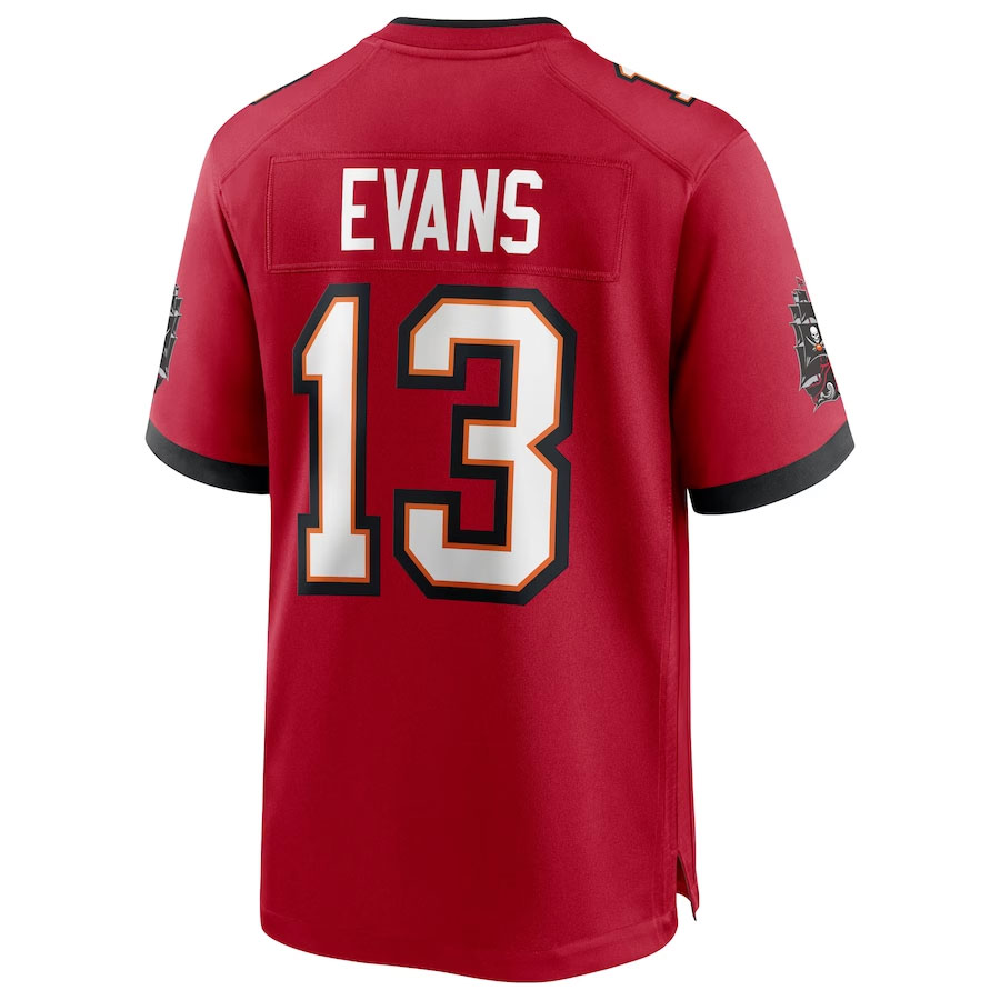 Mike-Evans-Tampa-Bay-Buccaneers-CJP-Apparel-Game-Jersey---Red.Back-Viwe