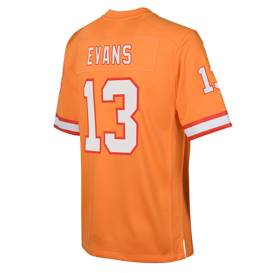 Mike-Evans-Tampa-Bay-Buccaneers-CJP-Apparel-Youth-Game-Jersey---Orange.Back-Viwe