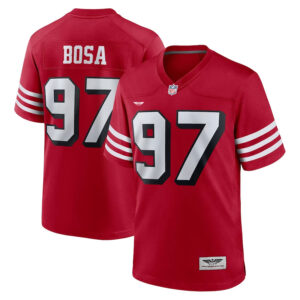 Nick Bosa San Francisco 49ers CJP Apparel Alternate Game Jersey - Scarlet