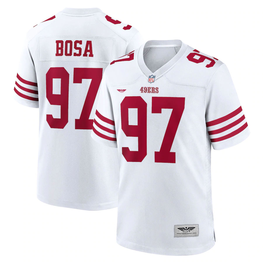 Nick-Bosa-San-Francisco-49ers-CJP-Apparel-Player-Game-Jersey---White