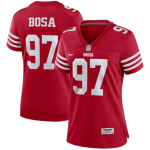 Nick Bosa San Francisco 49ers CJP Apparel Women's Player Jersey - Scarlet