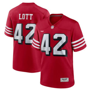 Ronnie Lott San Francisco 49ers CJP Apparel Retired Alternate Game Jersey - Scarlet