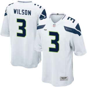 Russell Wilson Seattle Seahawks CJP Apparel Game Jersey - White