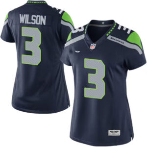 Russell Wilson Seattle Seahawks CJP Apparel Women's Game Player Jersey - College Navy