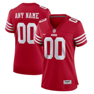 San Francisco 49ers CJP Apparel Women's Game Custom Jersey - Scarlet