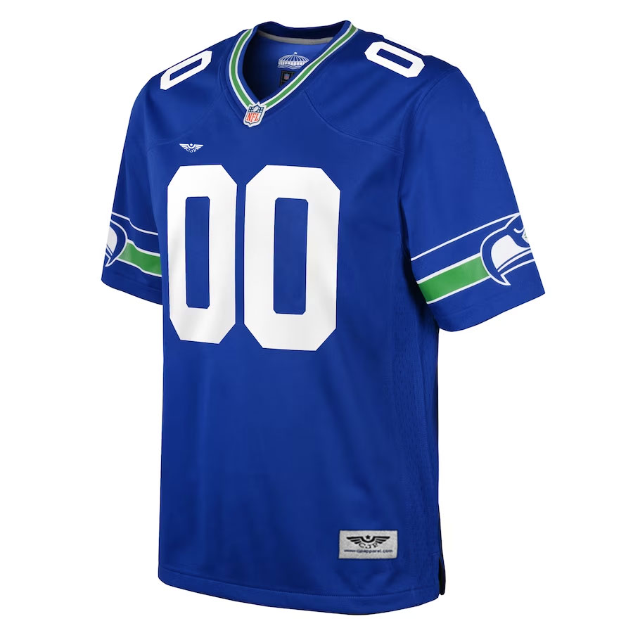 Seattle-Seahawks-CJP-Apparel-Youth-Throwback-Custom-Jersey---Royal.Furent-Viwe