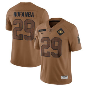 Talanoa Hufanga San Francisco 49ers CJP Apparel 2023 Salute To Service Limited Jersey - Brown