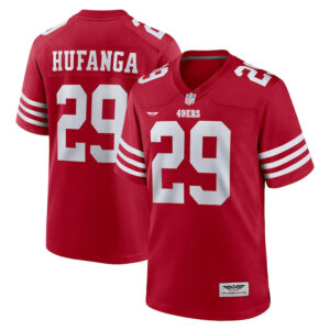 Talanoa Hufanga San Francisco 49ers CJP Apparel Game Player Jersey - Scarlet