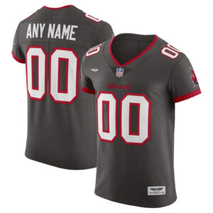 Tampa Bay Buccaneers CJP Apparel Vapor Untouchable Elite Custom Alternate Jersey - Pewter