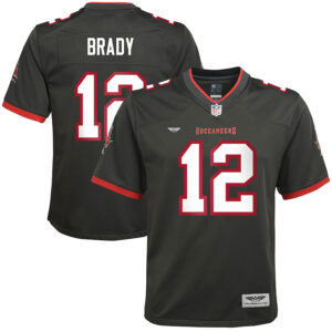 Tom Brady Tampa Bay Buccaneers CJP Apparel Alternate Game Jersey - Pewter