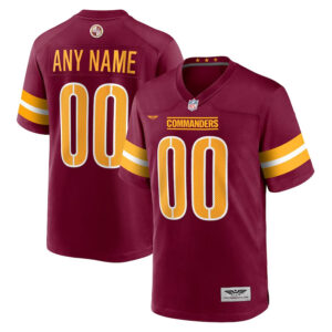 Washington Commanders CJP Apparel Game Custom Player Jersey - Burgundy
