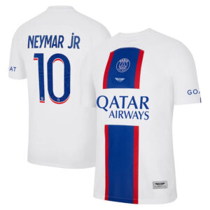 Neymar Jr. Paris Saint-Germain CJP Apparel 202223 Third Vapor Match Pro Player Jersey - White