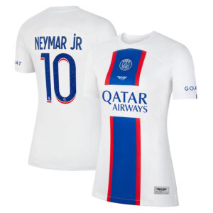 Neymar Jr. Paris Saint-Germain CJP Apparel Women's 202223 Third Breathe Stadium  Player Jersey - White