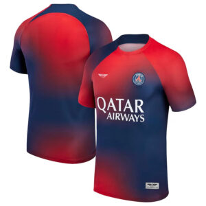 Paris Saint-Germain CJP Apparel 202324 Academy Pro Pre-Match Top - Navy