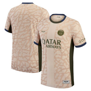 Paris Saint-Germain Jordan Brand 202324 Fourth Match Pro Jersey – Tan