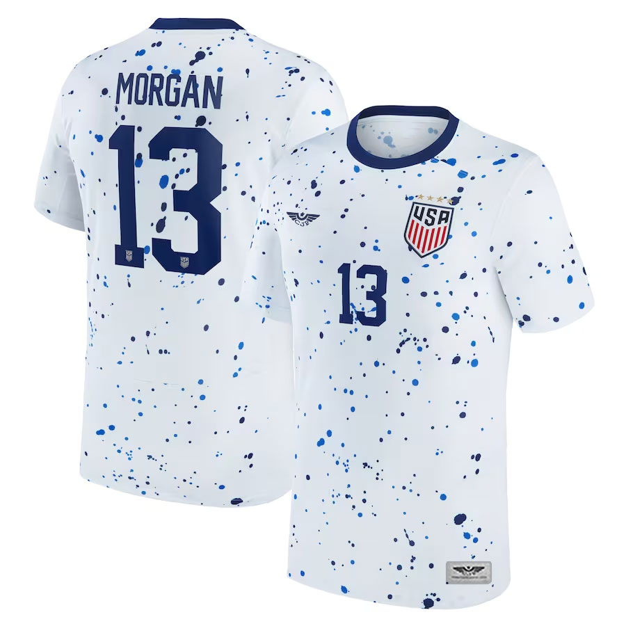 Alex-Morgan-USWNT-CJP-Apparel-2023-Home-New-Jersey---White