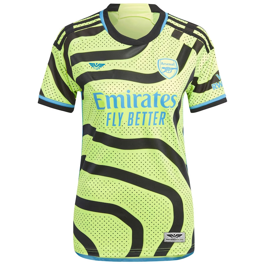 Arsenal-CJP-Apparel-Women's-202324-Away-New-Custom-Jersey---Yellow.Furent