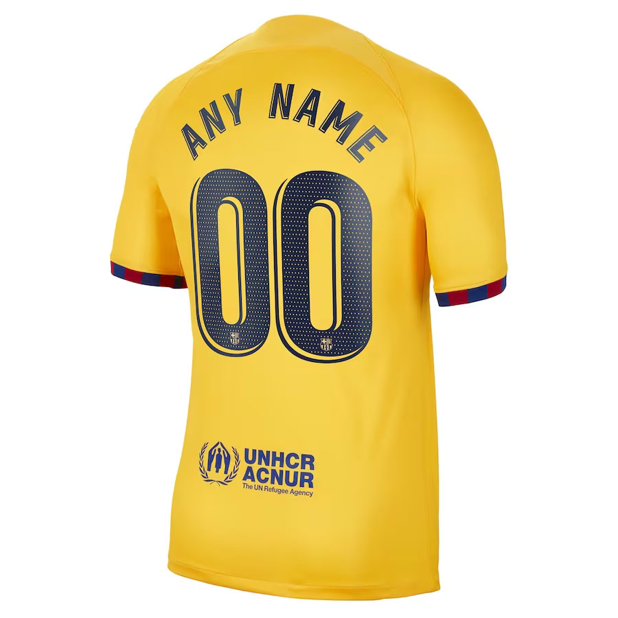Barcelona-CJP-Apparel-202223-Fourth-Breathe-Stadium-New-Custom-Jersey---Yellow.Back