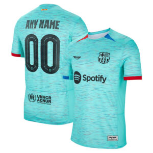 Barcelona CJP Apparel 202324 Third Custom  Jersey - Aqua