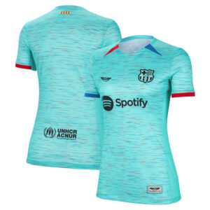 Barcelona CJP Apparel Women's 202324 Third  Jersey - Aqua