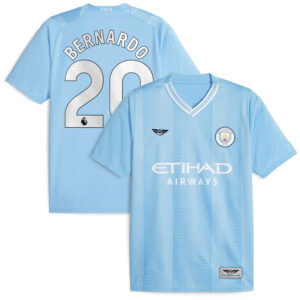 Bernardo Silva Manchester City CJP Apparel 202324 Home  Player Jersey - Sky Blue