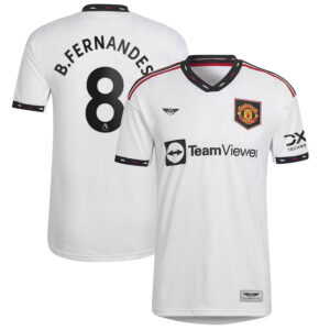Bruno Fernandes Manchester United CJP Apparel 202223 Away  Player Jersey - White