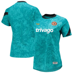 Chelsea CJP Apparel Women's 202122 Pre-Match Performance Raglan Top - Teal
