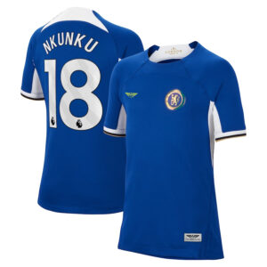 Christopher Nkunku Chelsea CJP Apparel 202324 Home Stadium  Jersey - Blue