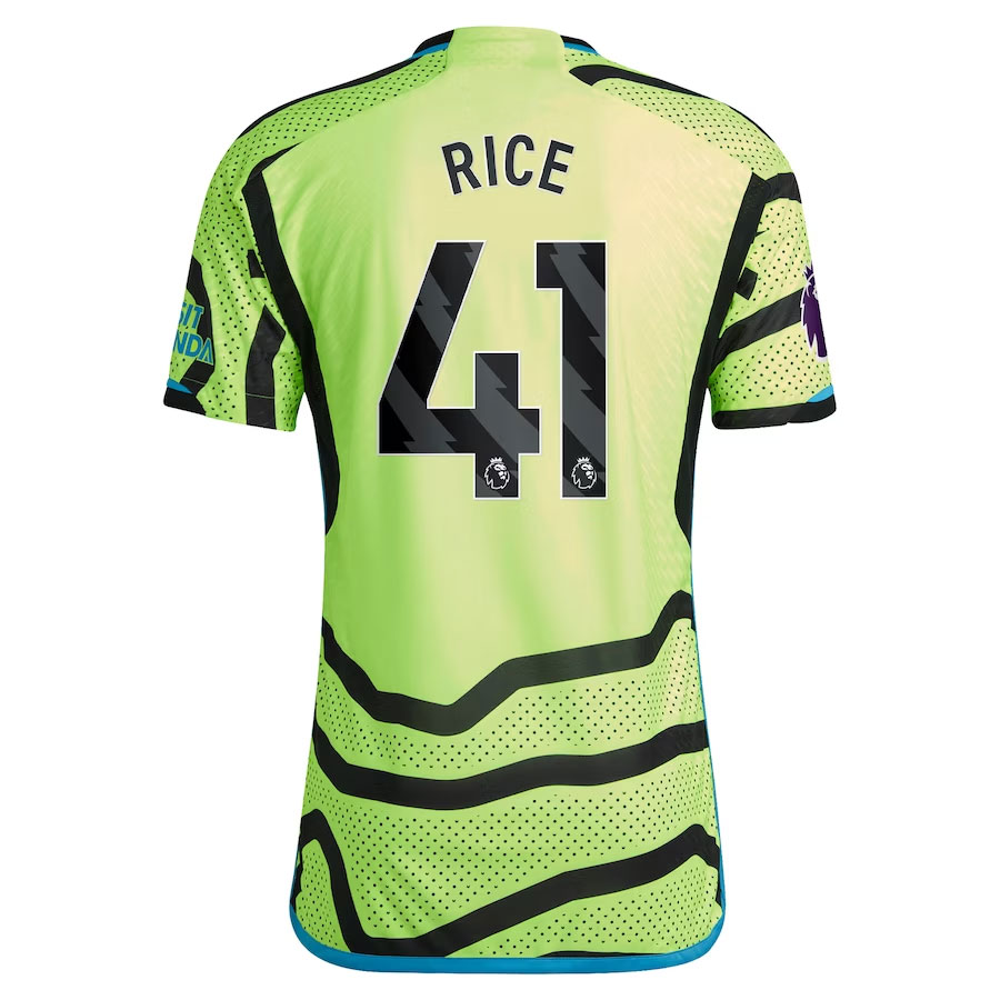 Declan-Rice-Arsenal-CJP-Apparel-202324-Away-Pro-Player-Jersey---Yellow.Back