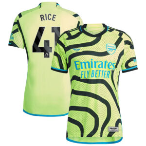 Declan Rice Arsenal CJP Apparel 202324 Away  Player Jersey - Yellow