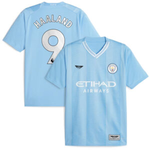 Erling Haaland Manchester City CJP Apparel 202324 Home  Player Jersey - Sky Blue