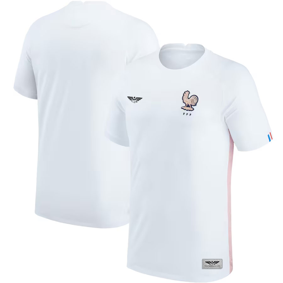 France-Women's-National-Team-CJP-Apparel-202223-Away-New-Blank-Jersey---White