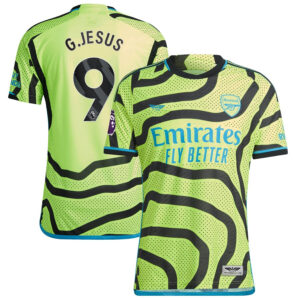 Gabriel Jesus Arsenal CJP Apparel 202324 Away Pro Player Jersey - Yellow