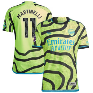Gabriel Martinelli Arsenal CJP Apparel 202324 Away Pro Player Jersey - Yellow