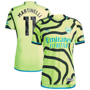 Gabriel Martinelli Arsenal CJP Apparel 202324 Away  Player Jersey - Yellow