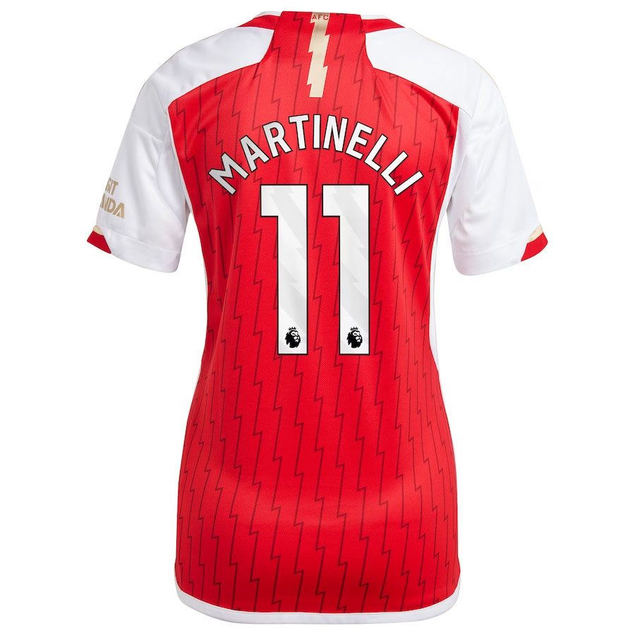 Gabriel-Martinelli-Arsenal-CJP-Apparel-Women's-202324-Home-New-Player-Jersey---Red.Bck