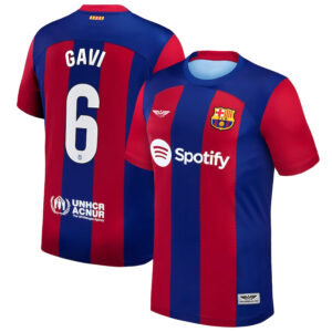Gavi Barcelona CJP Apparel 202324 Home Stadium  Player Jersey - Royal