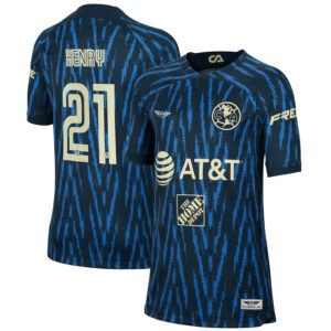 Henry Martin Club America CJP Apparel 202223 Away  Player Jersey - Blue